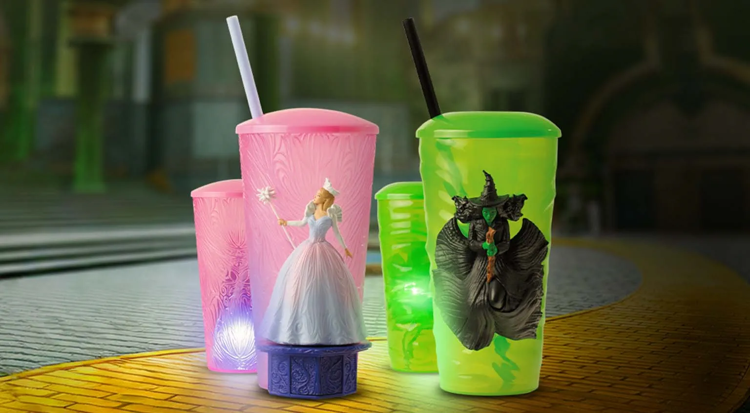 Menu Wicked parte 2 cups toppers Elphaba Glinda Mondo di Oz