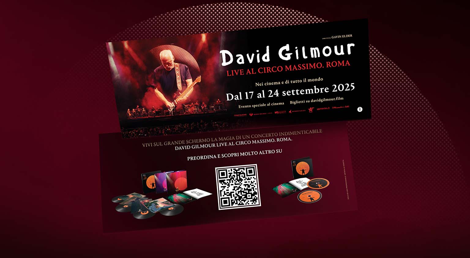 Gadget Operazione a premi biglietto esclusivo David Gilmour - Live al Circo Massimo. Roma - Lingua Originale