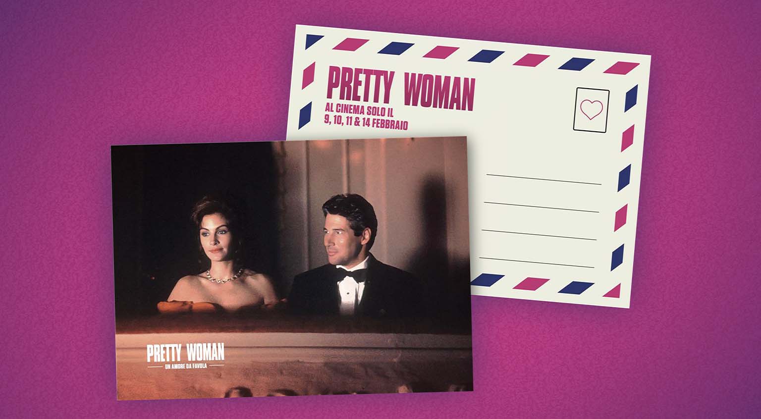 Operazione a premi Pretty Woman gadget cartolina esclusiva