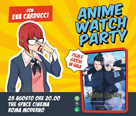 Anime Watch Party con Eva Carducci JUJUTS KAISEN