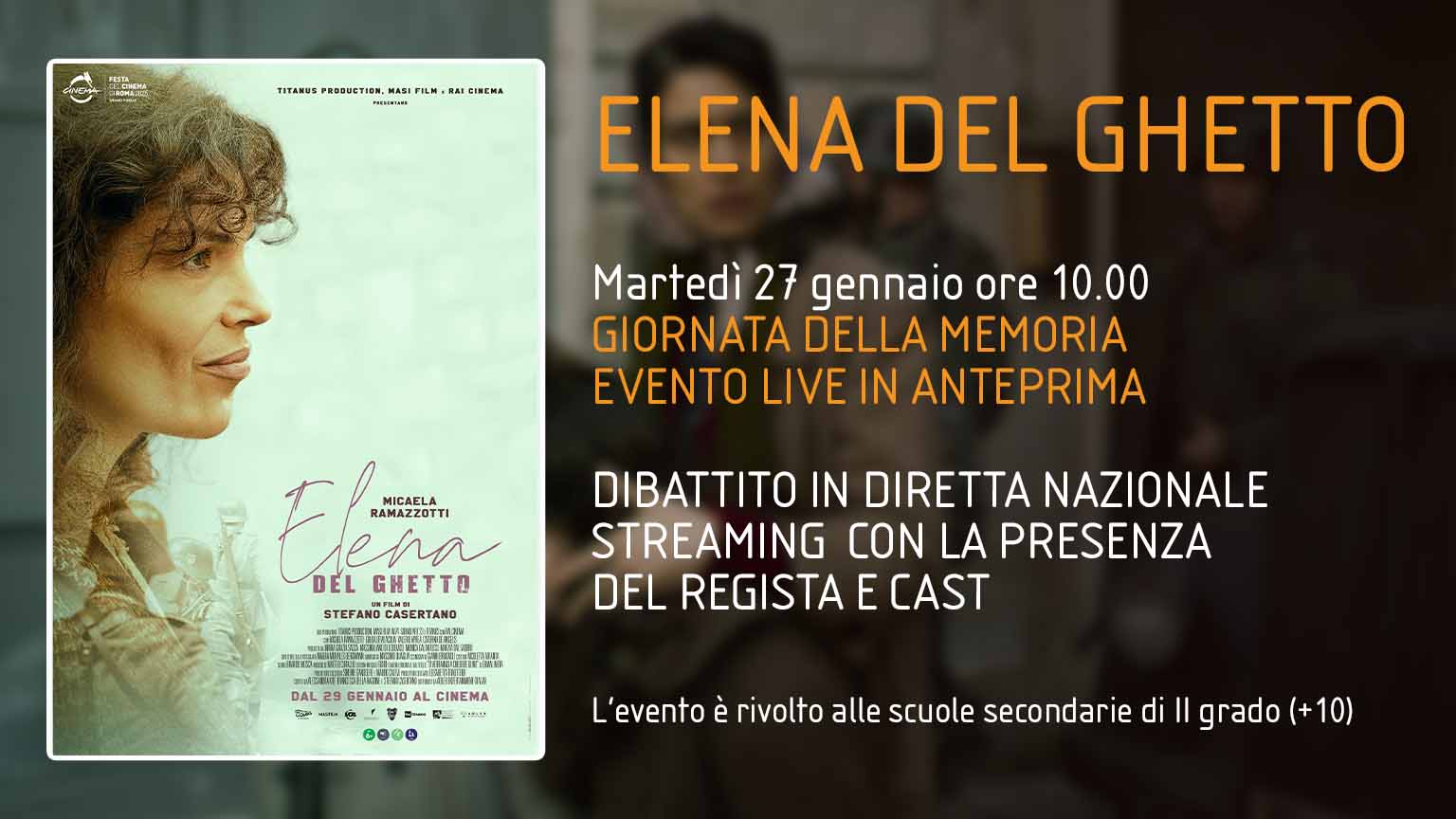 immagine promozionale evento Elena del Ghetto 