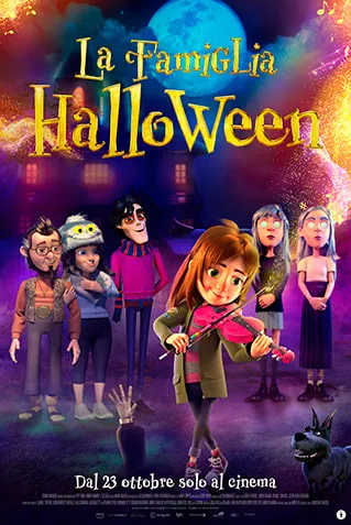 poster la famiglia halloween