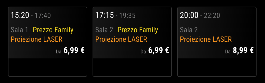 Prezzo family 2€ in meno