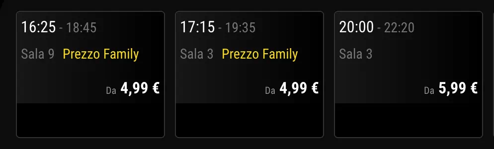 Prezzo family 4,99€